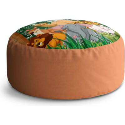 Sablio Taburet Circle Zoo: 38x48 cm