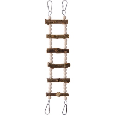 JK Animals natural rebrík, drevená hračka 33 cm