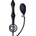 Rimba Latex Play Inflatable Anal Plug with Double Balloon and Pump 9162 Black