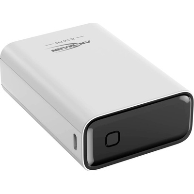 Ansmann 20000 mAh PB222PD w powerbanka 20000 mAh Power Delivery 3.0, Quick Charge 2.0 Li-Pol bílá S regulátorem nabíjení, Možnost současného nabíjení a