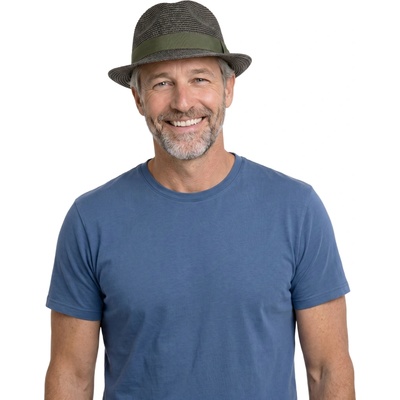Bavlněný letní trilby klobouk unisex nemačkavý cestovní klobouk Faustmann zelený