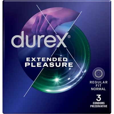 Durex 3 бр. Задържащи презервативи Durex Extended Pleasure