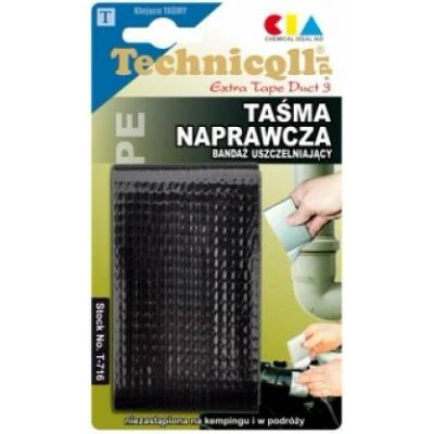 Technicqll Opravná páska Duck tape 3 m x 50 mm čierna T-716
