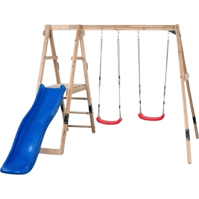 Swing King Detská hojdačka so šmykľavkou Ava 73 × 245 × 170 cm drevo plast, nosnosť 150 kg, 7880012