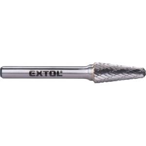 Extol INDUSTRIAL карбид фреза, конична, заоблена 14°, диаметър 10x25 мм/опашка 6 мм, средно назъбване (двойно назъбване) 8703784 (8703784)
