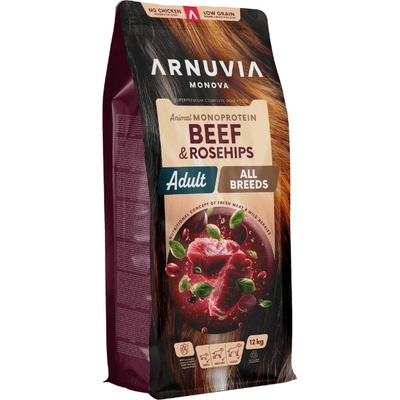 Arnuvia Monova Dog Adult All Breeds Beef & Rosehips 12 kg