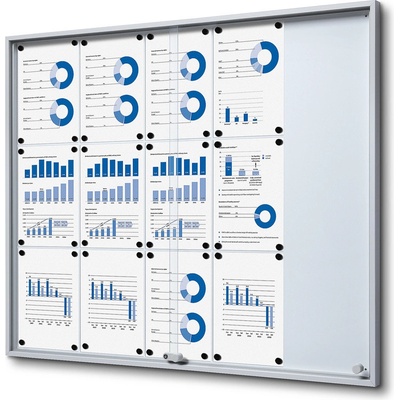 Jansen Display Interiérová vitrína 15 x A4 1126 x 948 mm