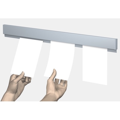 Artiteq Lišta na poznámky Info Rail, stříbrná - 100 cm