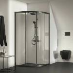 Ideal Standard Полукръгла душ кабина с плъзгащи се врати 100x100 см матово черно Ideal Standard Connect 2 (K9252V3)