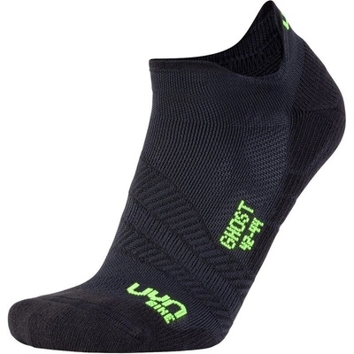 UYN Cycling Ghost Mens Socks Black/Yellow Fluo