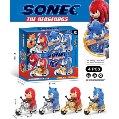4 фигурки Соник с мотори в кутия