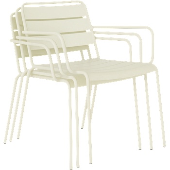 Carmen Метален градински стол saki - светлосив (3535116)