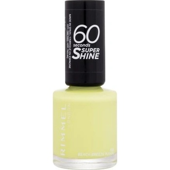 Rimmel 60 Seconds Super Shine бързосъхнещ лак за нокти 8 ml нюанс 155 Beach Breeze Please