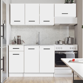 BWS Кухненска линия arlen 180 см бяла (ws0002)