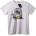 NOONEBRAND Тениска Черепът те чака - 2XL, White