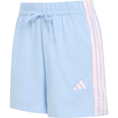 adidas Дамски къси панталони adidas Women's 3-Stripes SJ Shorts - Glow Blue / Clear Pink - размер XS (112-4465-0111)