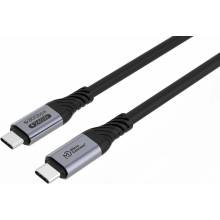 MicroConnect USB4CC1-240W-80GBPS USB-C - USB-C 1m černý