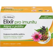 Dr. Böhm Elixír pro imunitu s příchutí černého rybízu 30 sáčků