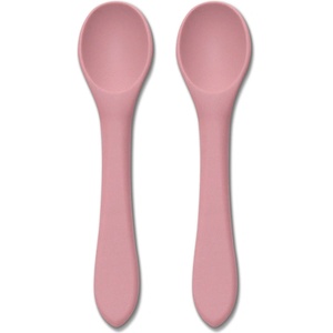 Lorelli Силиконови лъжички Lorelli - Natural, 2 броя, Deep Pink (10230690002) - kindermarket