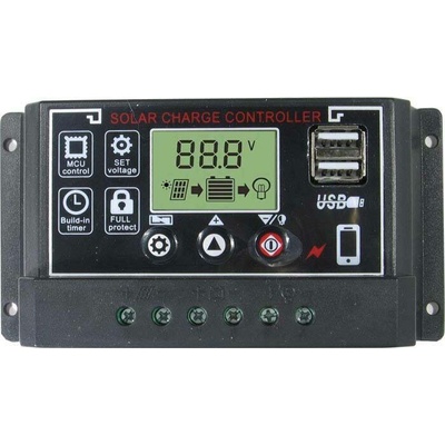 Solární regulátor PWM BL915C 36-48-60V/30A+USB pro různé baterie