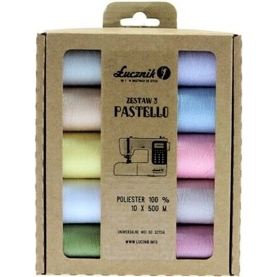 Sada nití PES 3 - PASTELLO (10x500m)