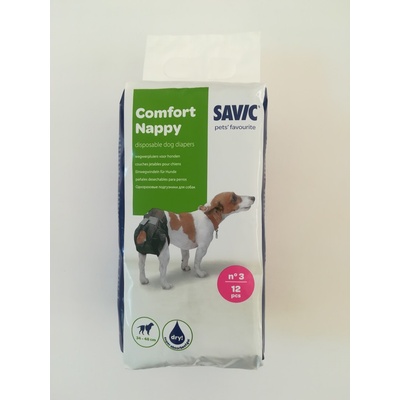 SAVIC Напи- Памперс за кучета , T3 34-48см, 12 бр