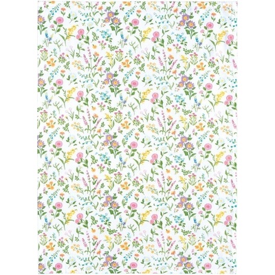 SCANquilt DEKORO KVÍTÍ 50 x 70 cm bílopestrá