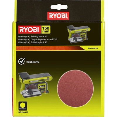 RYOBI Brúsne kotúče 150 mm do stacionárnej brúsky, zrnitosť 80 - 10 ks 5132003685