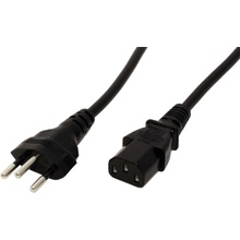 Value Kabel síťový Švýcarsko, SEV1011 (typ J) - IEC320 C13, 1,8m, bílý - 19.99.1223