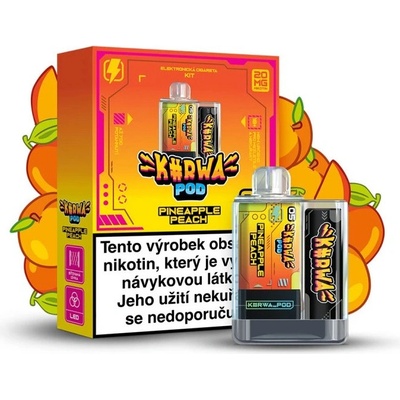 Kurwa Pod Pineapple Peach 20 mg 700 potáhnutí – Zboží Mobilmania