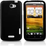 HTC One X Силиконов Калъф Черен + Протектор