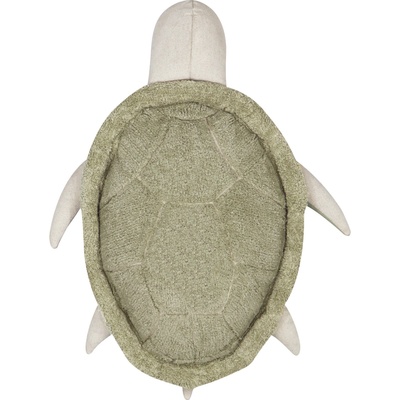 Lorena Canals Mrs. Turtle dětský puf béžová/zelená/bílá