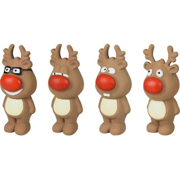 Flamingo vianočné hračka pre psa latexový sob 1 ks