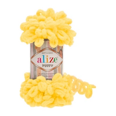 Příze Alize Puffy 216 - žlutá