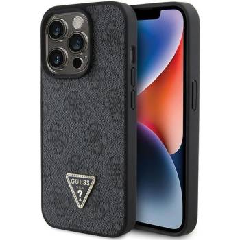 GUESS Кейс Guess Leather 4G Diamond Triangle за iPhone 15 Pro Max, черен (KXG0073485)