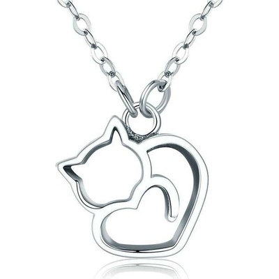 P&J Jewellery Stříbrný Milující kočička SN03