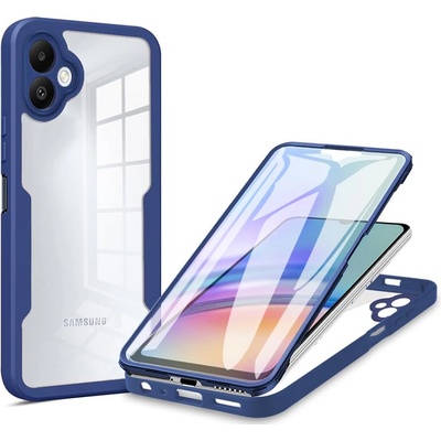 Techsuit Калъф за Samsung Galaxy A06 + Протектор - ColorVerse 360 Series - Син