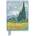 Flame Tree Publishing Vincent van Gogh: Wheat Field with Cypresses (Foiled Blank Journal) | Flame Tree Studio