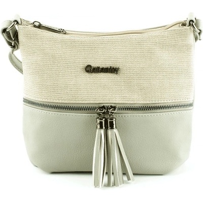 Gallantry Z83007 malá kabelka crossbody s střapci šedá