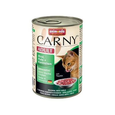 Animonda CARNY® cat Adult hovädzie,morka a králik 400 g konzerva