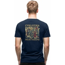 nanosilver pánské tričko CYCLING THERAPY L tmavě modrá