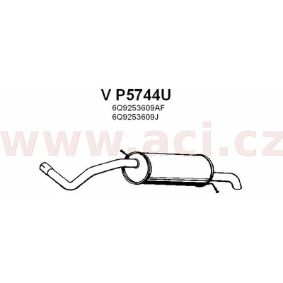 Zadní díl výfuku ACI V P5744U