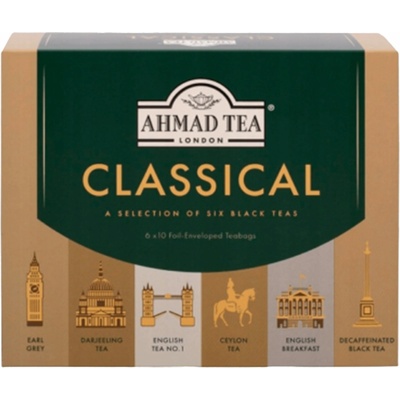 Ahmad Tea Moment 6 x 10 čiernych a zelených čajov