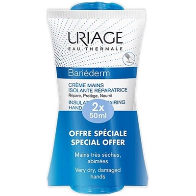 Uriage Bariederm Комплект - Крем за ръце, 2 х 50 ml (Лимитирано)
