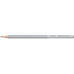 Faber-Castell Grip 2001 триъгълен сребърен H графитен молив FC117011 (FC117011)