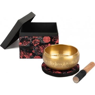 BODHI Tibetská zpívající mísa OM 1400 g Ø 15 cm dárková krabička