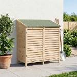 vidaXL Градина постройка с покрив Натурално 106 x 56 x 113, 5 см (42033456)