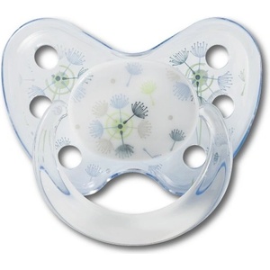 Dentistar Силиконова залъгалка с халка Dentistar Art - Синя, размер 1 (20007) - baby