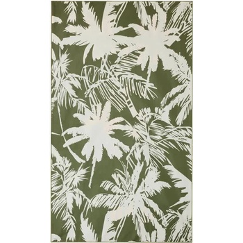 SUNDEK Хавлиена кърпа Sundek Recycled lightweight microfibre tropic savana printed sheeting towel - Green (Curuba)