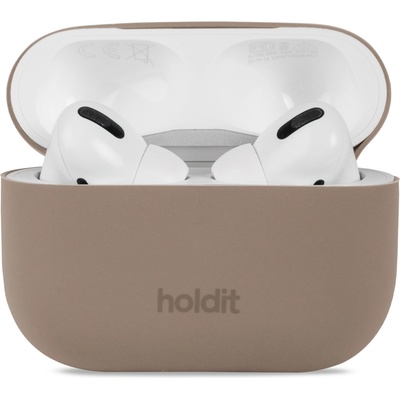 Holdit Kaлъф Holdit Silicone Case за AirPods Pro 1/2 - Mocha Brown